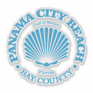 Sticker Plage de Panama City (coquillage)