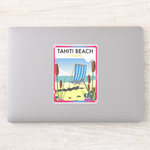 Sticker plage de Tahiti st tropez