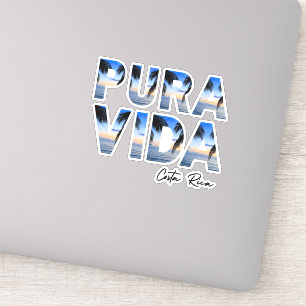 Sticker Plage tropicale de Pura Vida Costa Rica