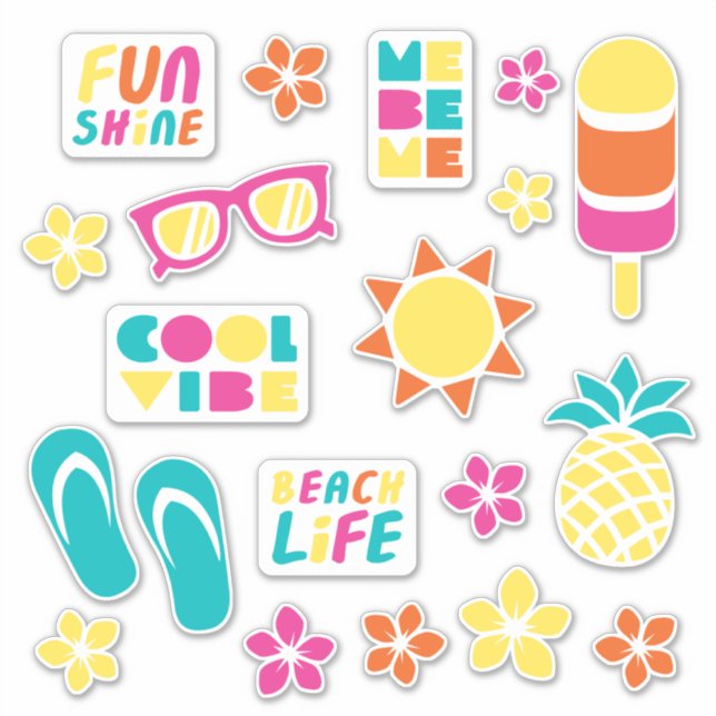 Sticker Plaisir au soleil (Devant)