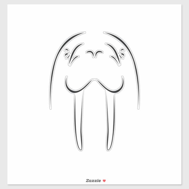 Sticker Plan de Walrus (Feuille)