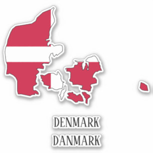 Sticker Plan Drapeau Danemark