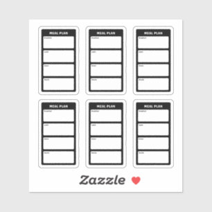 Sticker Plan repas