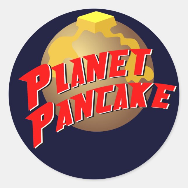 Sticker Planet Pancake (Devant)