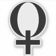 Planet Venus Symbol (black)