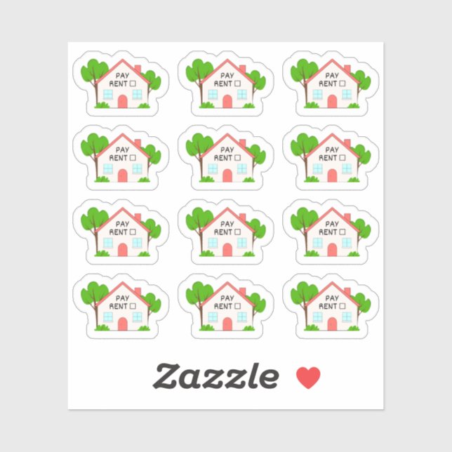 Sticker Planificateur de budget de loyer Tracker financier (Feuille)