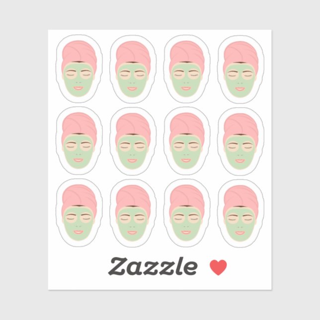 Sticker Planificateur de jour de relaxation pour les soins (Feuille)