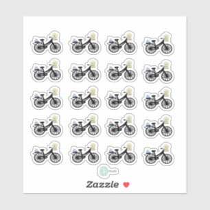 Sticker Planificateur de rappel d'anniversaire avec vélo m