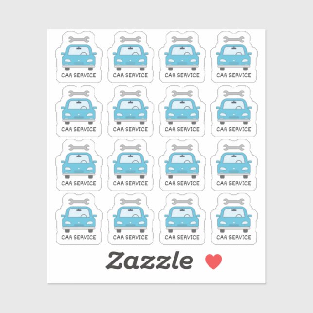 Sticker Planificateur de rappel de l'entretien du service  (Feuille)