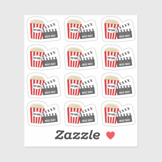 Sticker Planificateur de rappel d'événement de cinéma de p (Feuille)