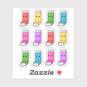 Sticker Planificateur de soulagement médical pour inhalate