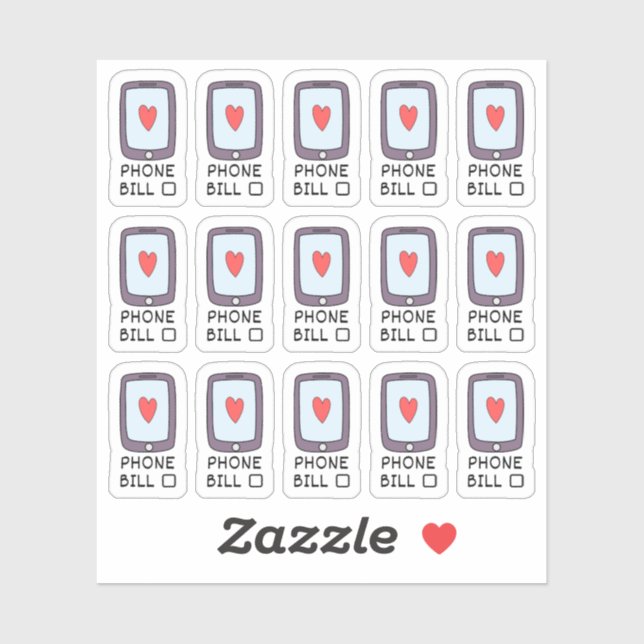 Sticker Planificateur de suivi de budget pour la facture d (Feuille)