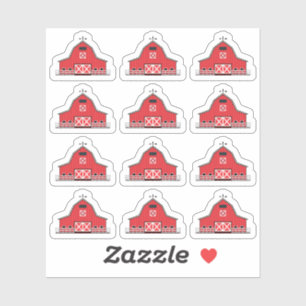 Sticker Planificateur de tâches de la ferme rouge Homestea