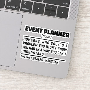Sticker Planificateur d'événements Noun Définition Travail
