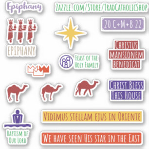 Sticker Planificateur d'illustrations catholiques latines