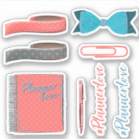 Planificateur ensemble d'autocollants love volume