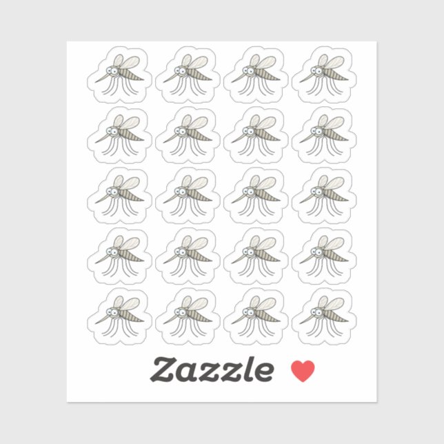 Sticker Planificateur fonctionnel de moustique (Feuille)