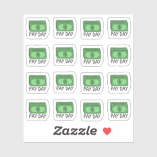 Sticker Planificateur Paycheck du gestionnaire Finance Tra