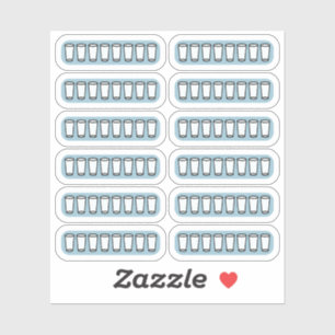 Sticker Planificateur quotidien de suivi d'eau Bujo