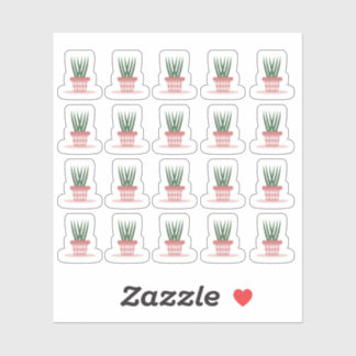 Sticker Plannificateur de plante serpent de maison moderne