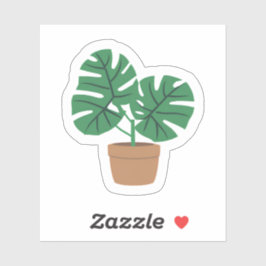 Sticker Plante Monstera | Plante vert pâté