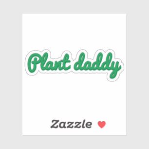 Sticker Plante papa drôle d'autocollant