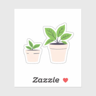 Sticker Plantes en pot