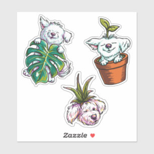 Sticker Planty Pups : Jack
