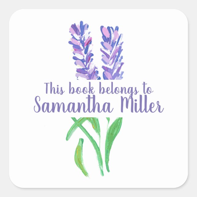 Sticker plaque de conception Lavender (Devant)