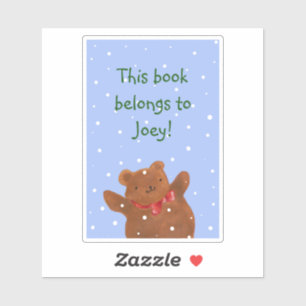 Sticker Plaque de l'ours en peluche