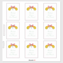 Sticker Plaque papillon