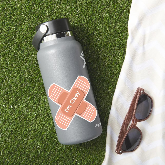 Sticker plâtre médical avec texte modifiable (HydroFlask Insitu)