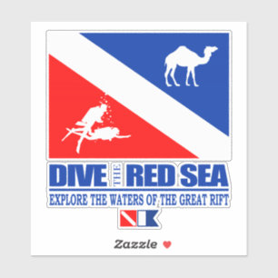 Sticker Plonger dans la mer Rouge (sq)