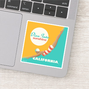 Sticker Plongez Dans Le Soleil   Californie