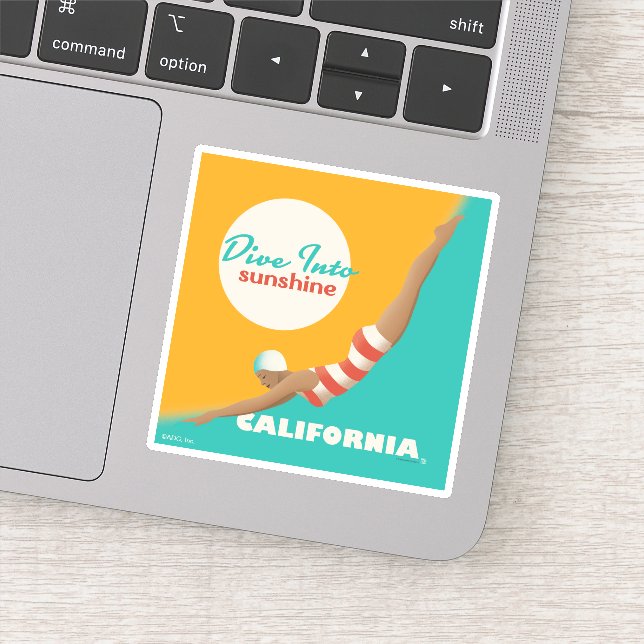 Sticker Plongez Dans Le Soleil | Californie (Détail)