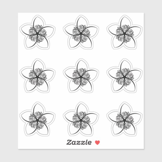 Sticker plumérie (Feuille)