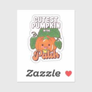 Sticker plus belle citrouille du jardin