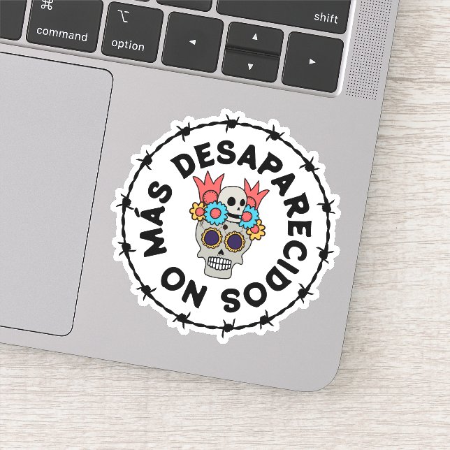 Sticker Plus de disparus (crâne) (Détail)