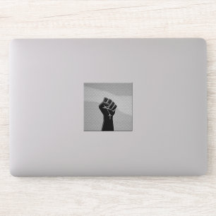 Sticker Poing de solidarité en fibre de carbone