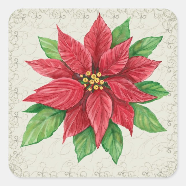 Sticker Poinsettia - SRF (Devant)