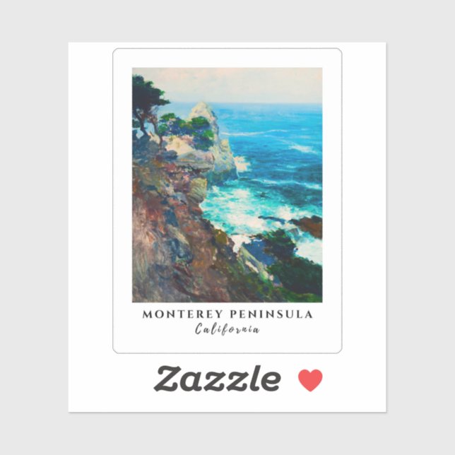 Sticker Point Lobos Monterey Peninsula Californie Mer (Feuille)