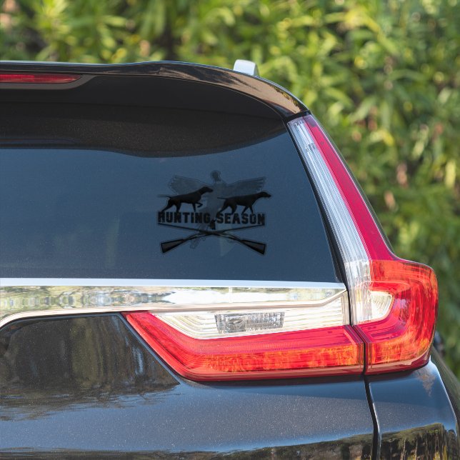 Sticker Pointeur à poils courts allemand, kurzhaar (Côté voiture)