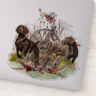 Sticker pointeur allemand