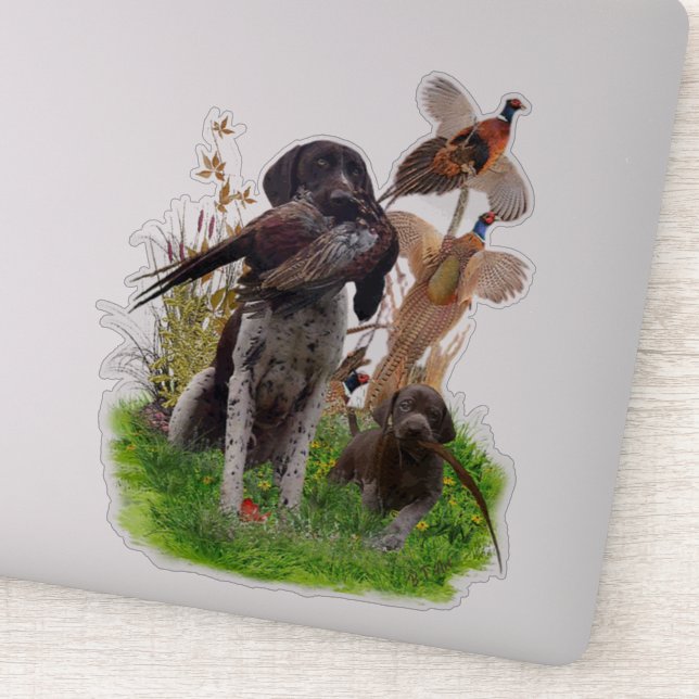 Sticker pointeur allemand (Détail)
