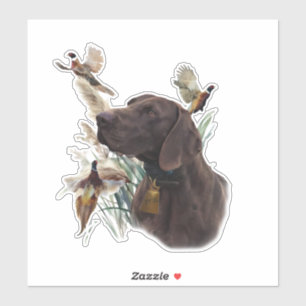 Sticker Pointeur court allemand