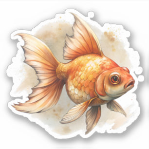 Sticker Poisson d'or