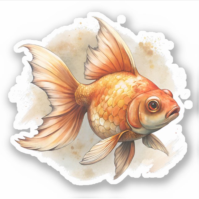 Sticker Poisson d'or (Devant)