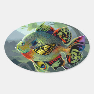 Sticker "Poissons Volants : Étude II"