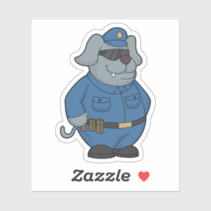 Sticker Police à chiens
