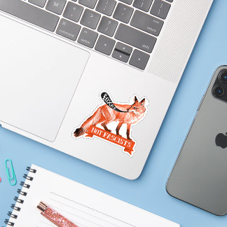 Sticker politique vintage Red Fox